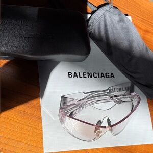 Balenciaga transparent sunglasses